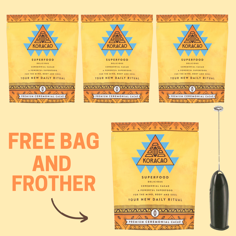 Kjøp 3 + Få en gratis Frother & Free Koracao Bag- 1800G